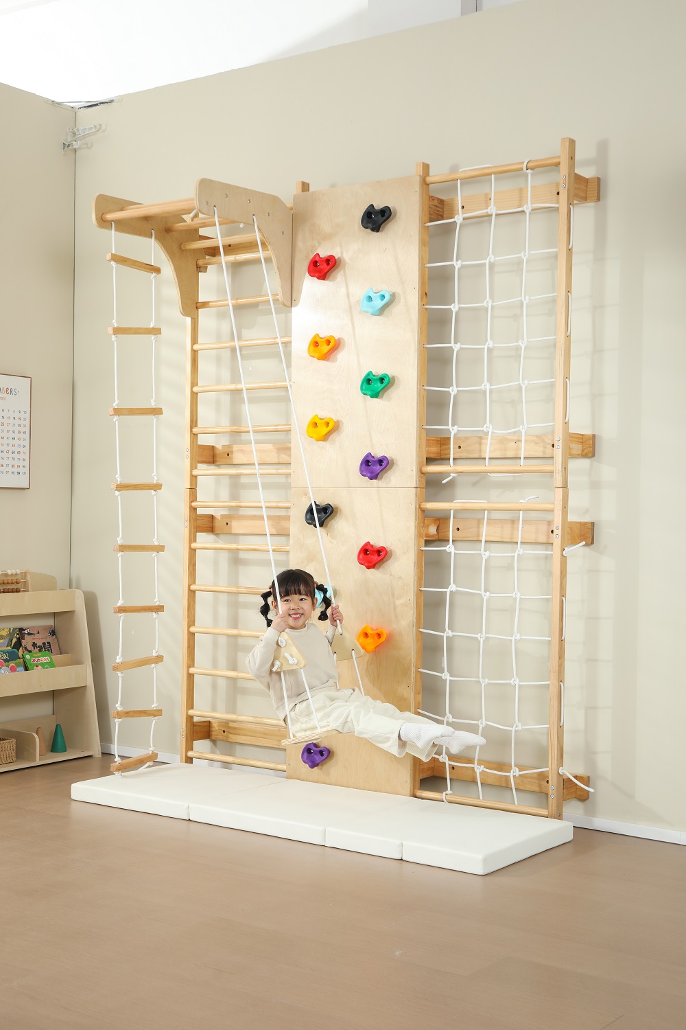 Tangga Panjat Kayu Anak Indoor - Kids Outdoor Wooden Climbing Frame ulasan dan harga