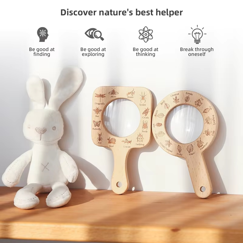 Kaca Pembesar Kayu untuk Anak- - Kids Outdoor Gifts ulasan dan harga