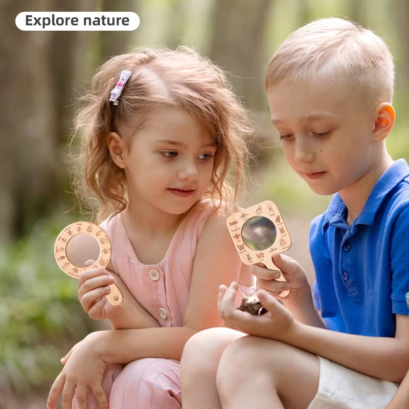 Kaca Pembesar Kayu untuk Anak- - Kids Outdoor Gifts ulasan dan harga