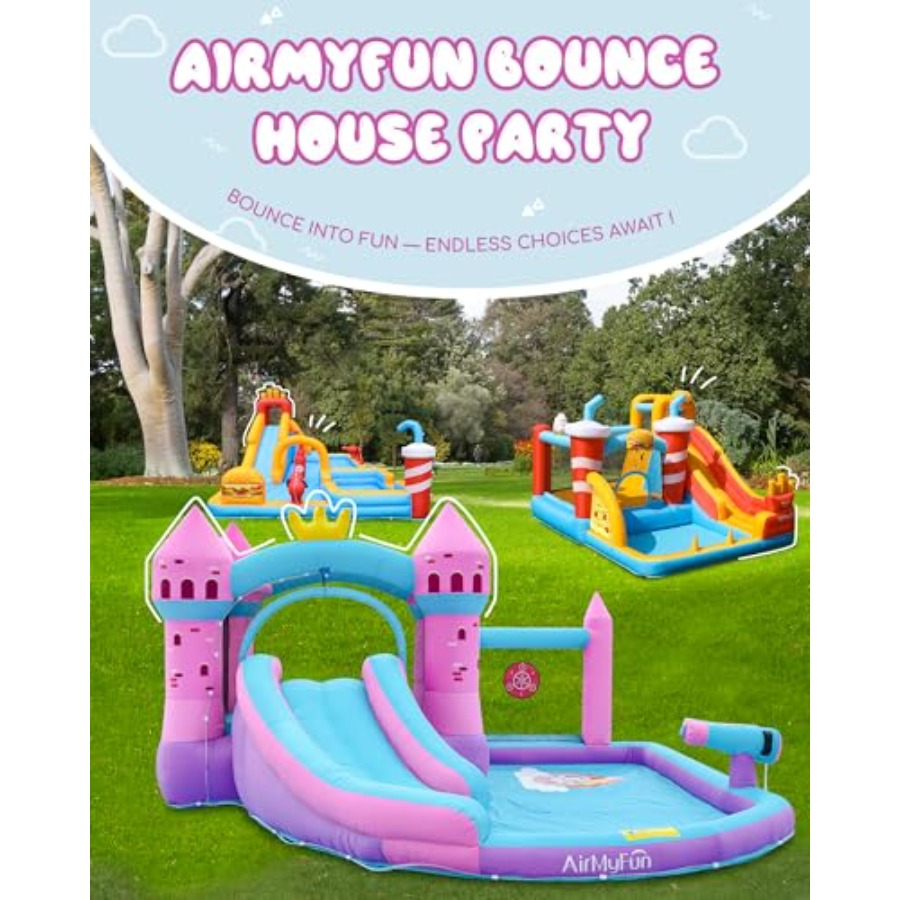 Perosotan air tiup untuk halam - Kids Outdoor House ulasan dan harga