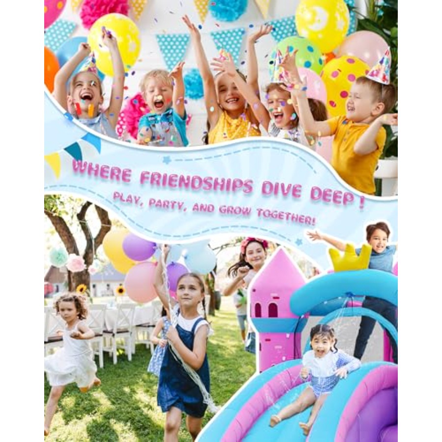Perosotan air tiup untuk halam - Kids Outdoor House ulasan dan harga