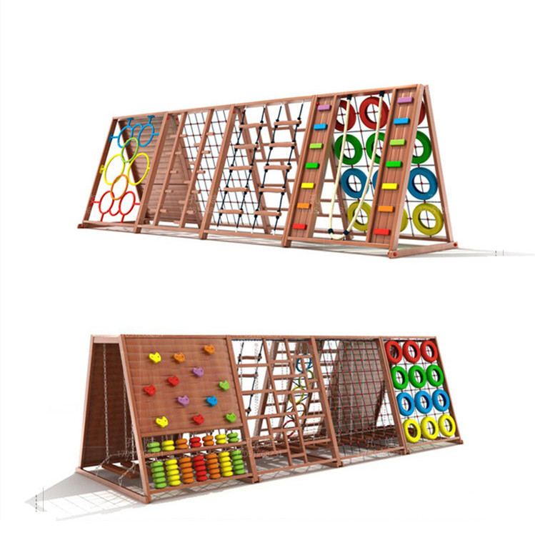 Rangka Panjat Tebing Kayu untu - Kids Outdoor Wooden Climbing Frame ulasan dan harga