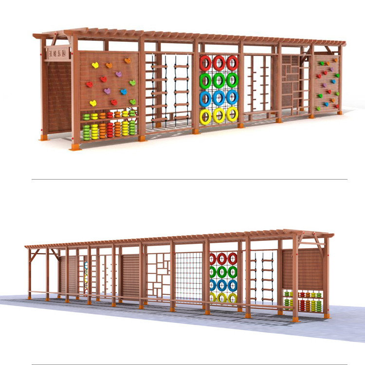Rangka Panjat Tebing Kayu untu - Kids Outdoor Wooden Climbing Frame ulasan dan harga